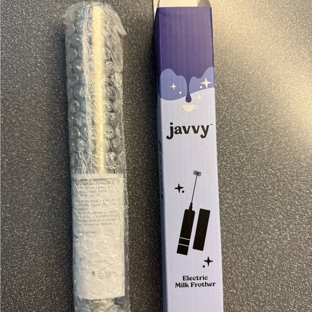 Javvy Electric Milk Frother - Silver